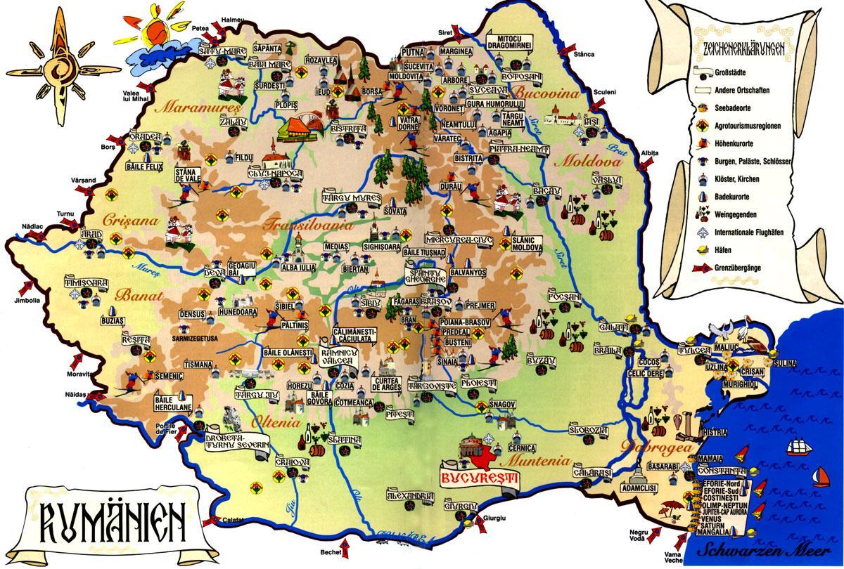 Bukareszt przeglądowa mapa