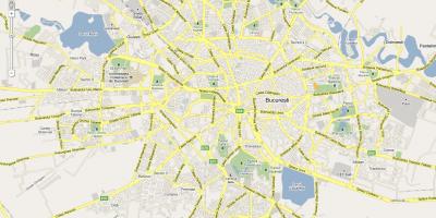 Mapa miasta bucuresti, Rumunia